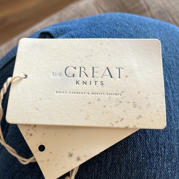 The Great Bronze Micro Terry Knit V-Neck Sweater NWT Size 1 (U.S. Size Small) - Picture 10 of 11